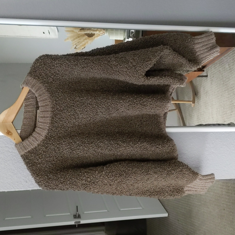Brown first rite alpaca pullover